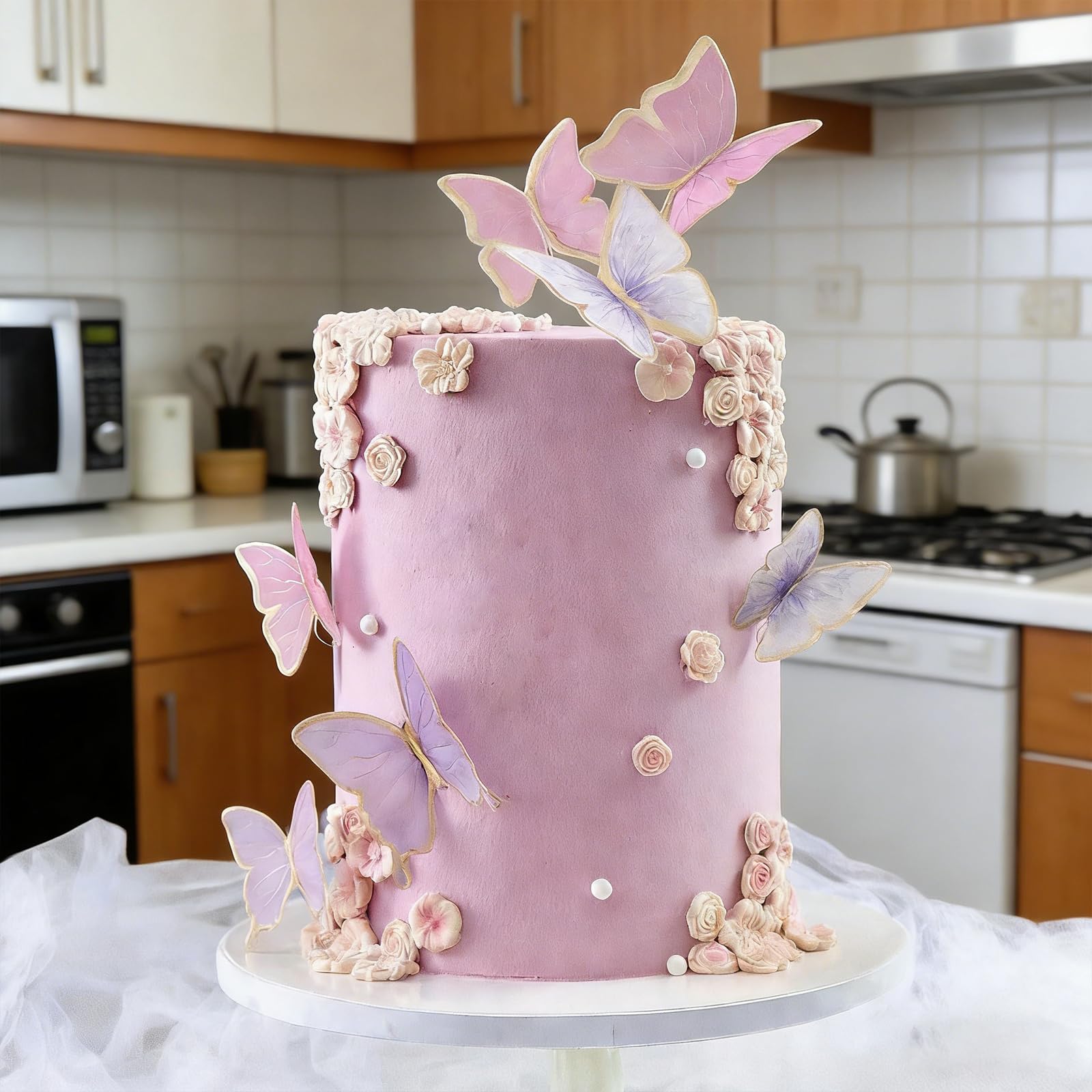 CAKESTAR decorated cupcakes on bakery table showing professional finish
