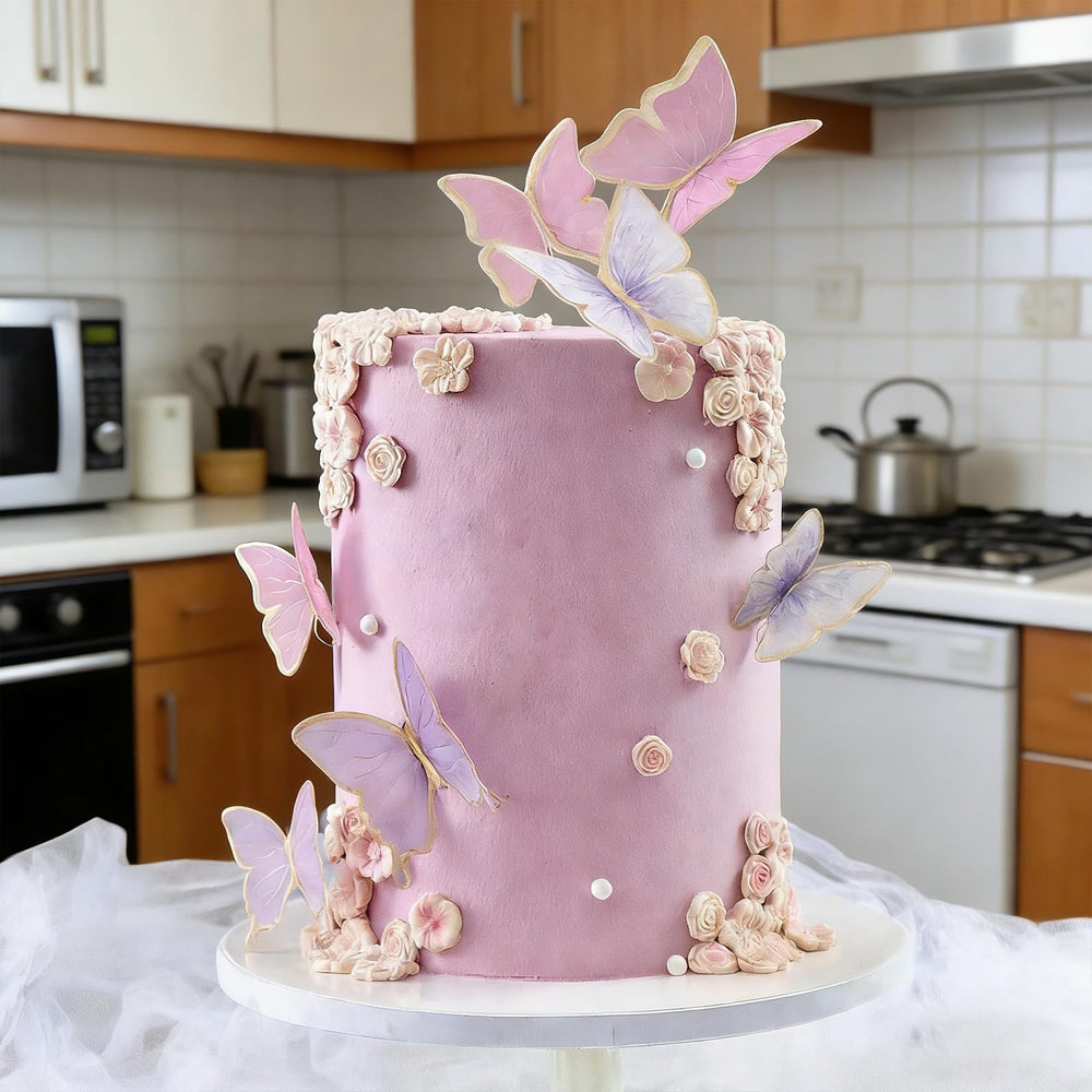 CAKESTAR decorated cupcakes on bakery table showing professional finish