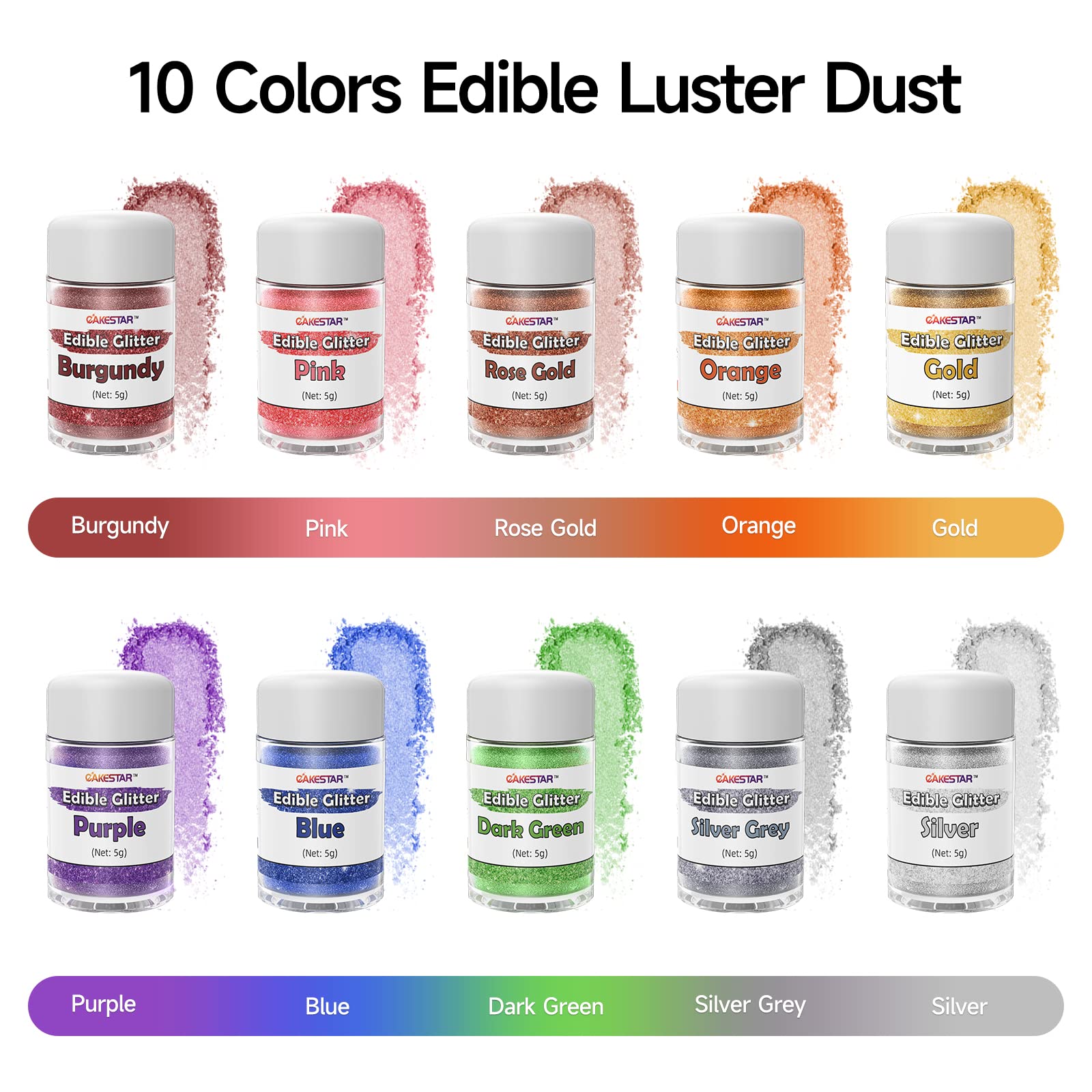 CAKESTAR sprinkling on cocktail creating shimmering surface for eye-catching drinks