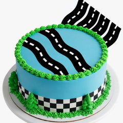 CakeSupplyShop Celebrations front packaging showing race track cake borders and brand