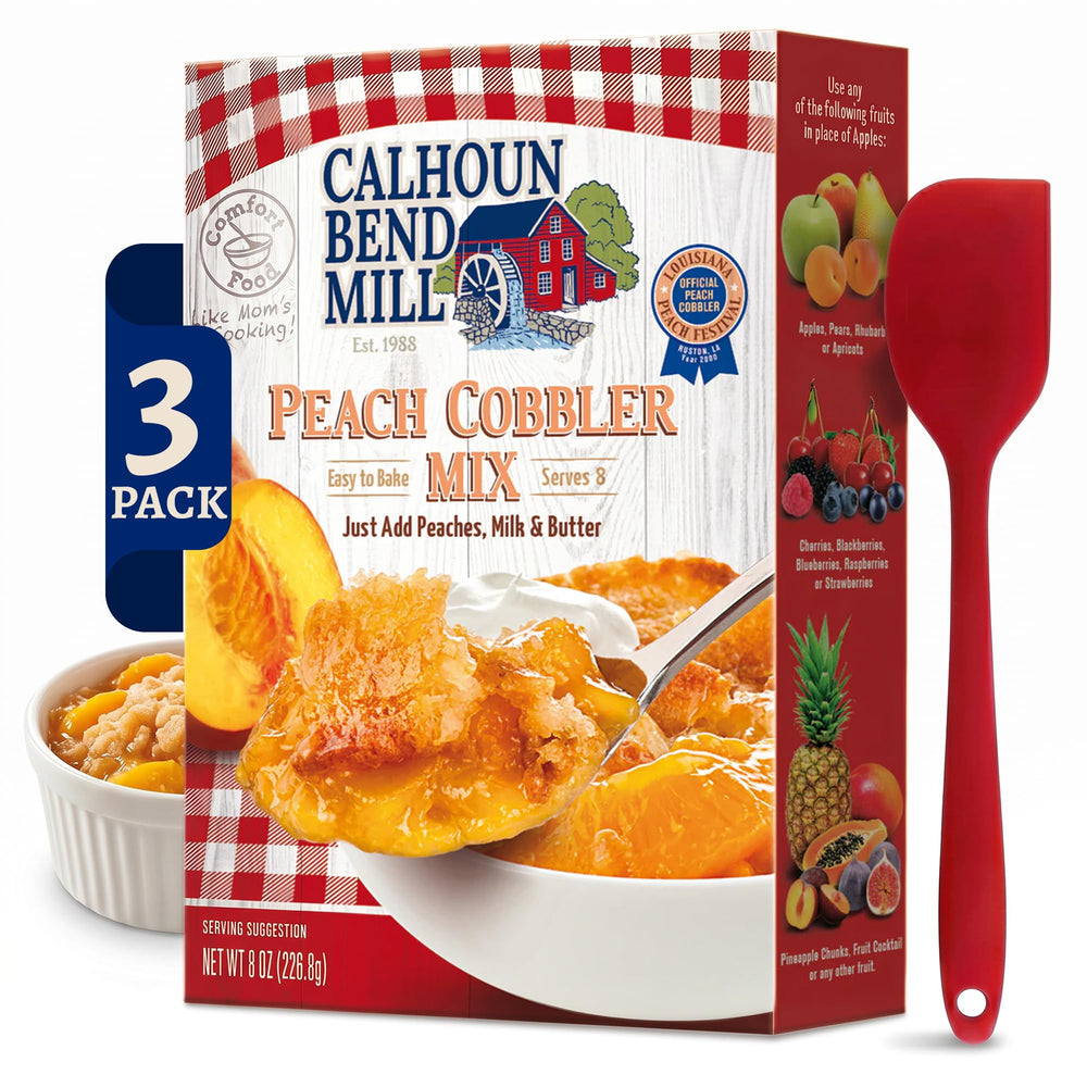 Calhoun Bend Mill front packaging showing three 8 oz packs and benefits