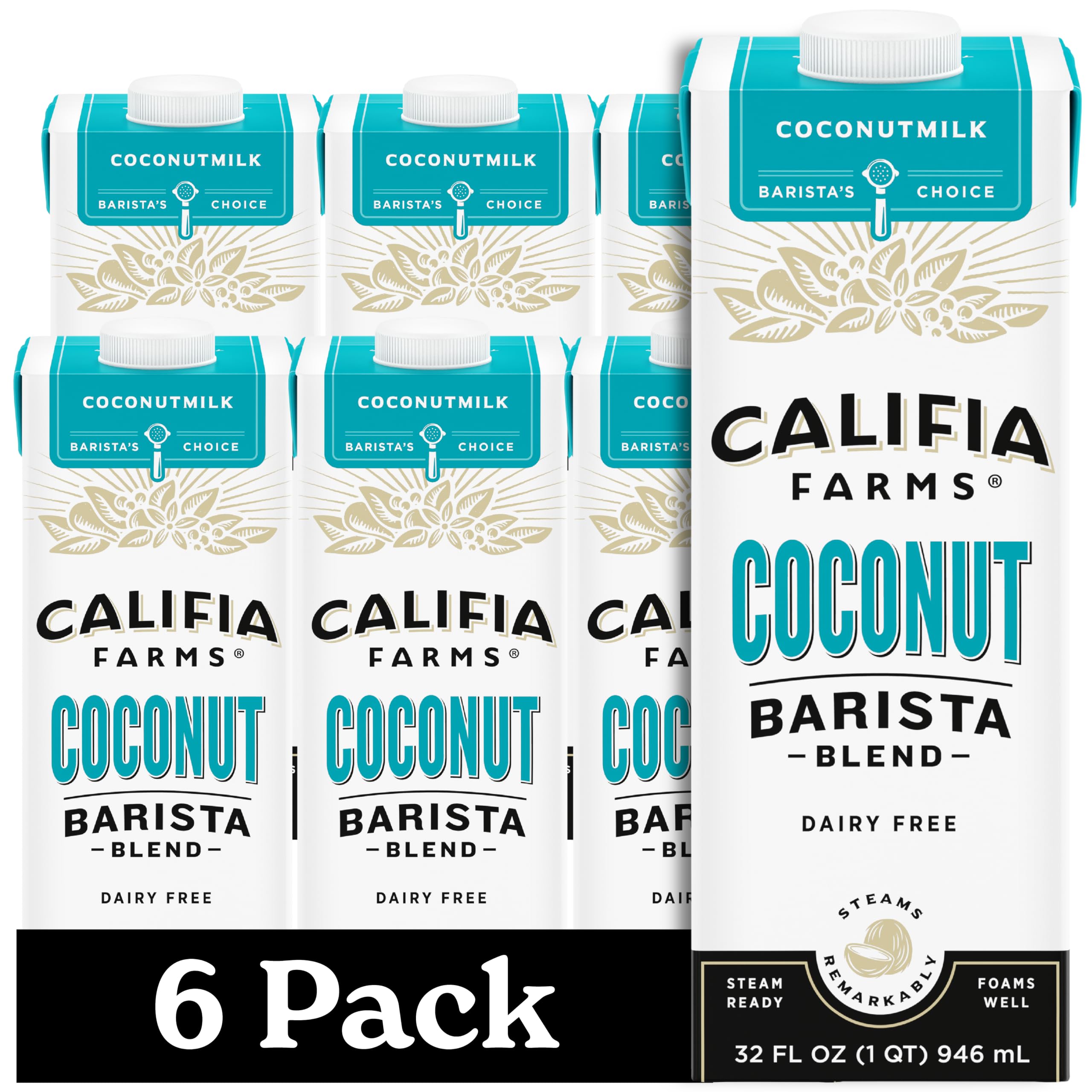Califia Farms front packaging showing carton and coconut flavor benefit