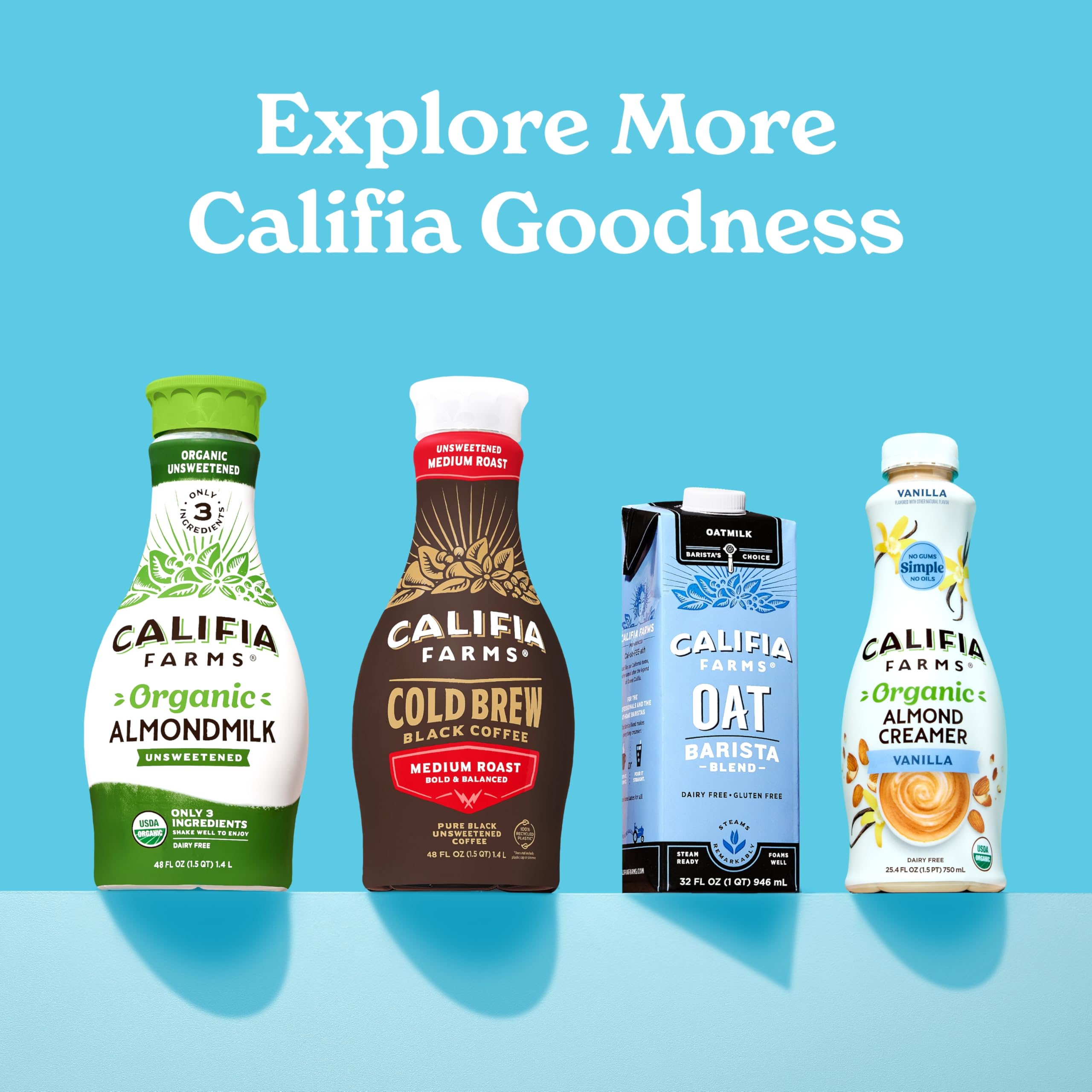 Califia Farms creamer folded into pasta sauce adding plant-based creaminess