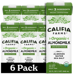 Califia Farms front packaging showing 32 oz carton for pantry stocking
