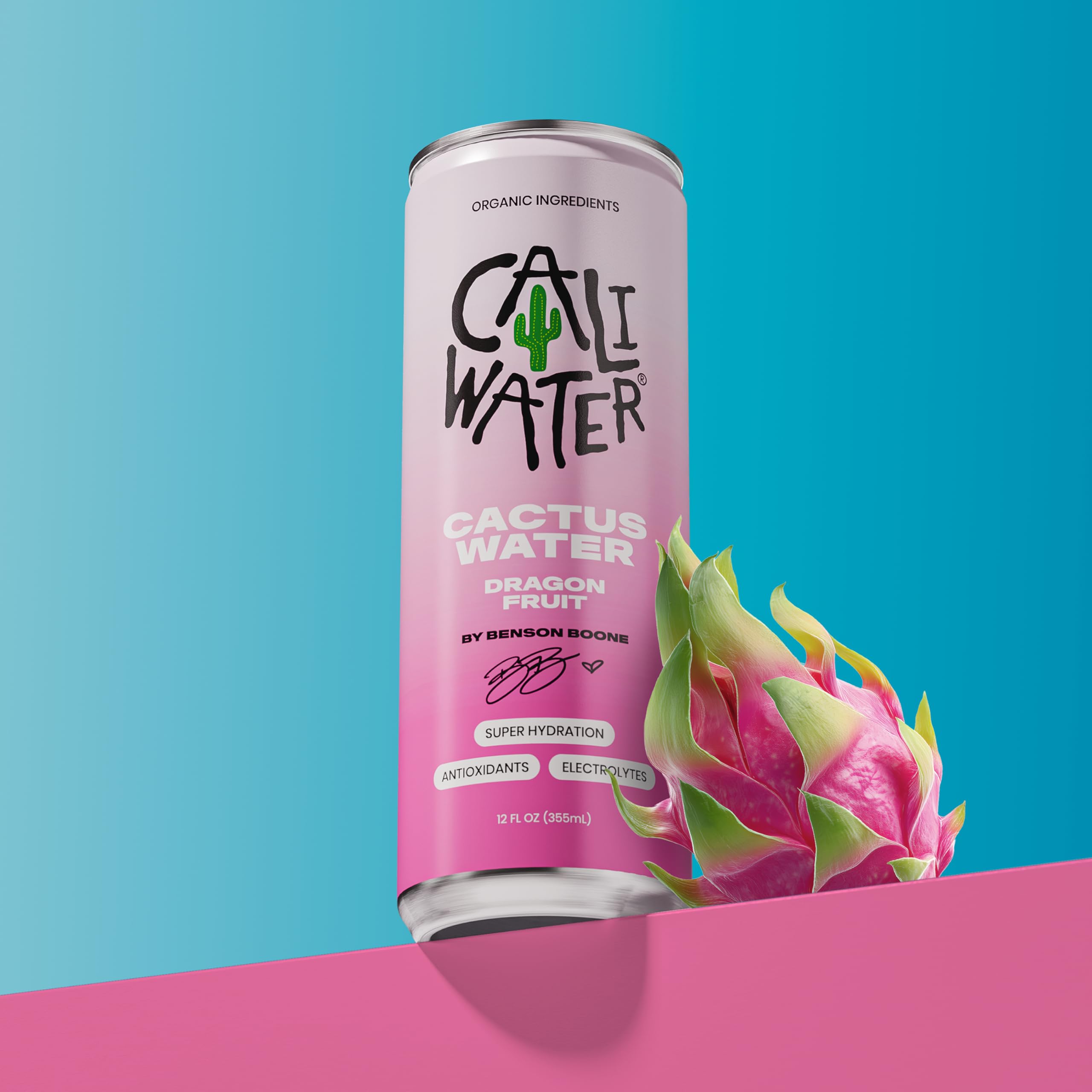 CALIWATER can at a picnic illustrating convenient portable hydration