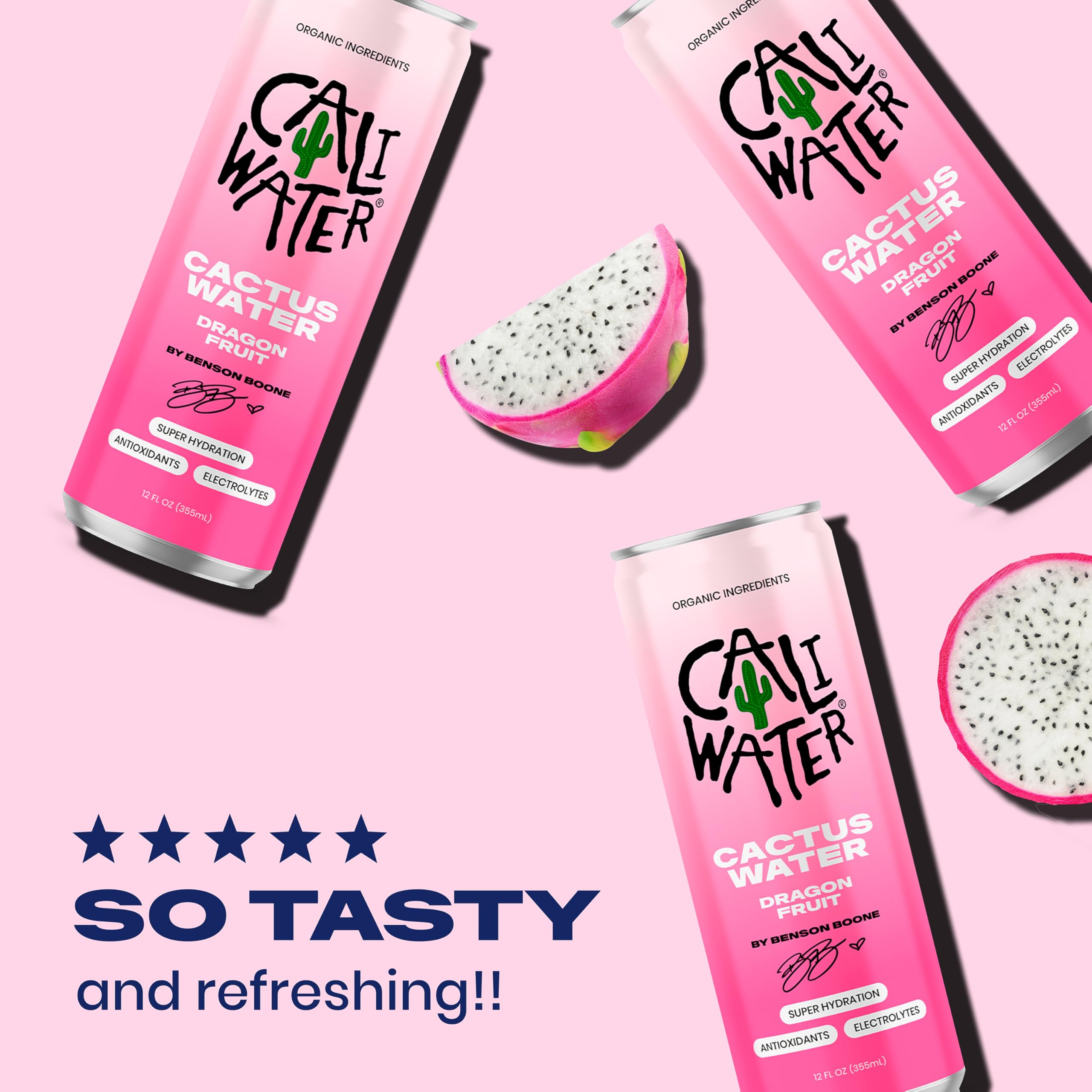 CALIWATER can held in hand for clear size and slim-can portability benefit