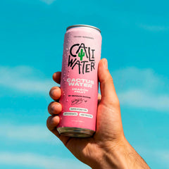 CALIWATER cactus juice texture close-up showing pure plant-based hydration