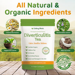 Calming Blends brewed cup steaming to show aroma and calming benefit