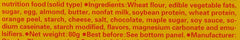 Hand holding Calorie Mate maple bar showing portable size