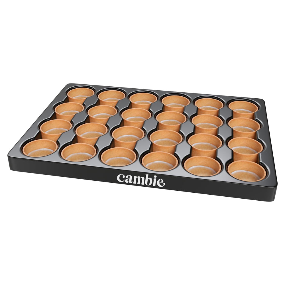 Cambie catering platter with assorted filled mini tarts for event-ready service