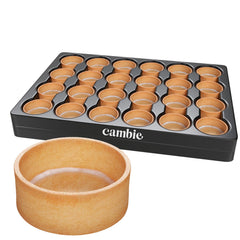 Cambie front packaging showing box of 96 tart shells and convenience benefit