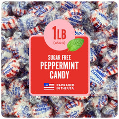 Cambie front packaging showing 1 lb bag and peppermint benefit