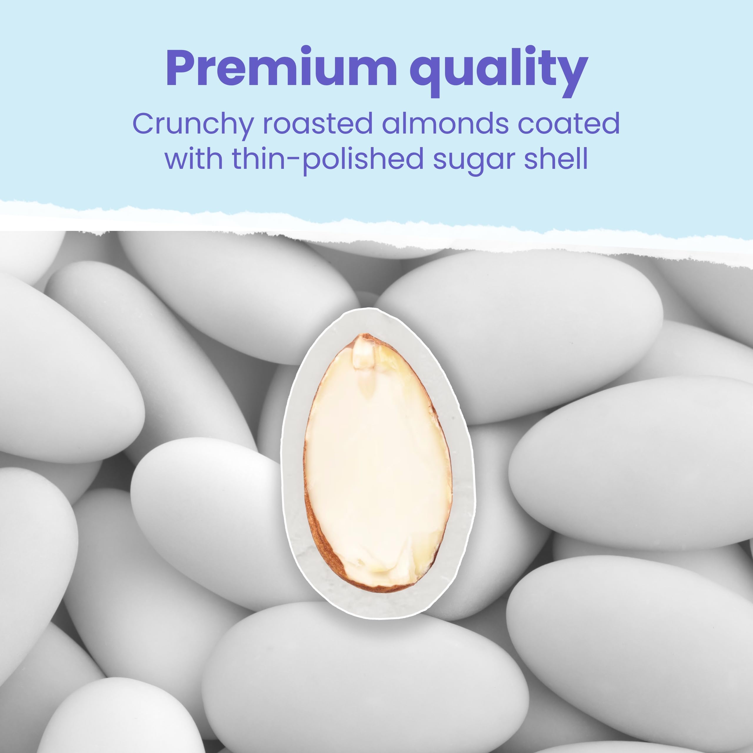 Cambie almond cross-section revealing roasted center and crunchy coating benefit