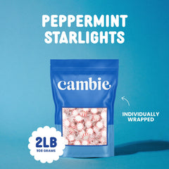 Cambie mints in a glass candy jar demonstrating attractive countertop presentation