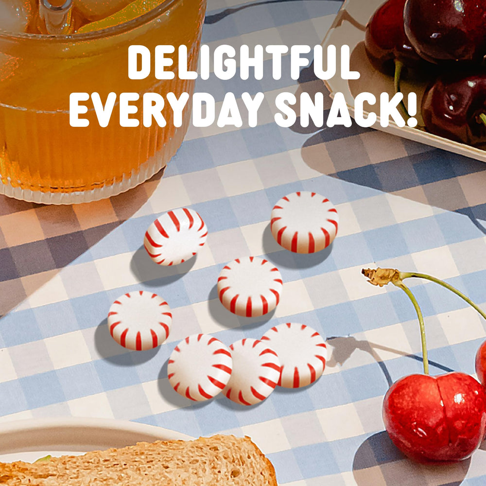 Cambie mints with serving scoop emphasizing easy refill and guest self-serve