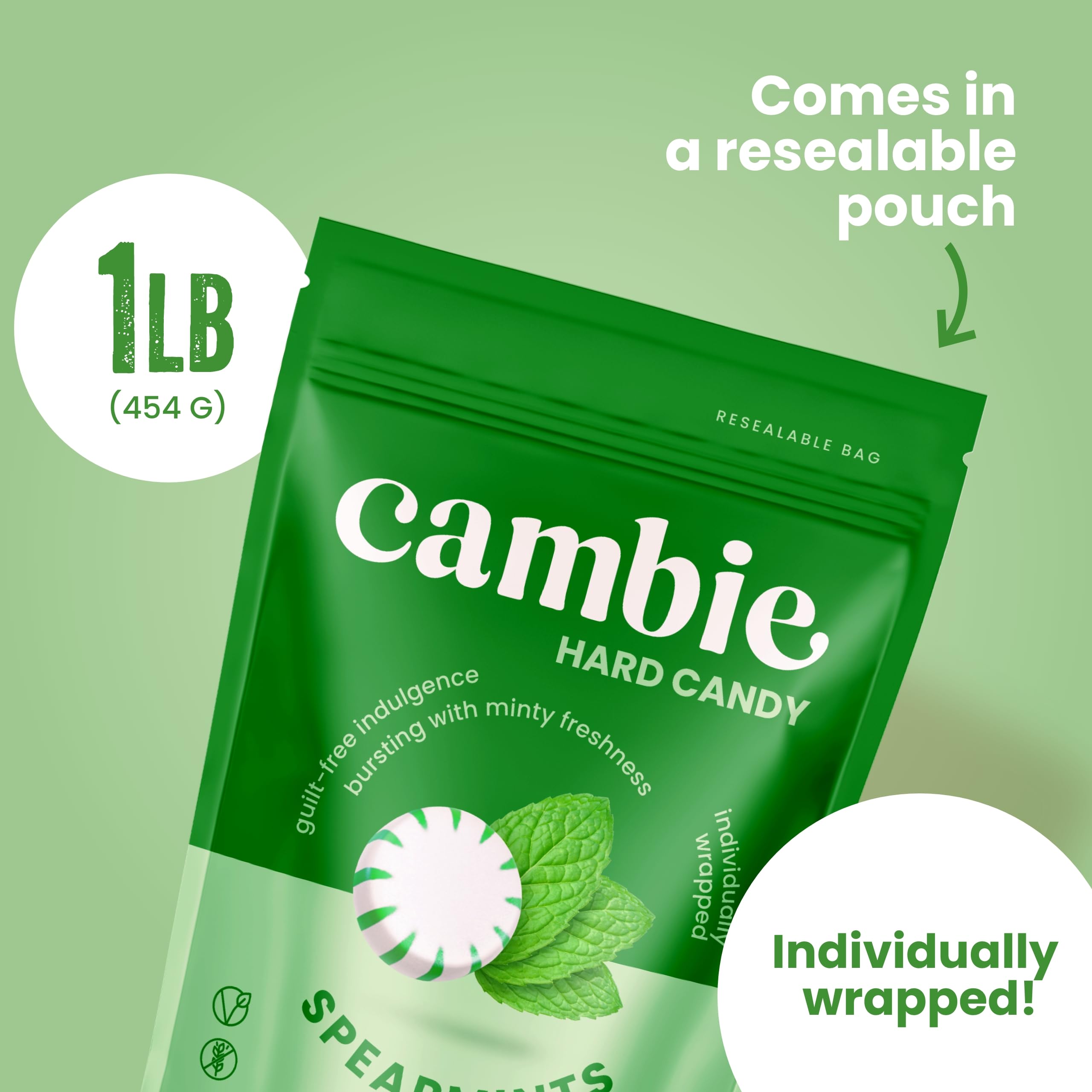 Cambie mints on an office desk demonstrating quick breath refresh between meetings