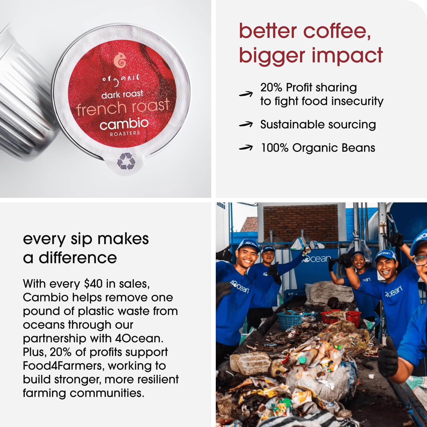 Cambio Roasters lifestyle kitchen scene showing sustainable pods for eco-conscious mornings