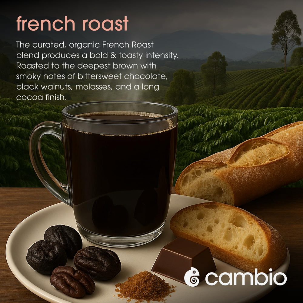 Cambio Roasters pod side texture revealing aluminum shell that preserves aroma