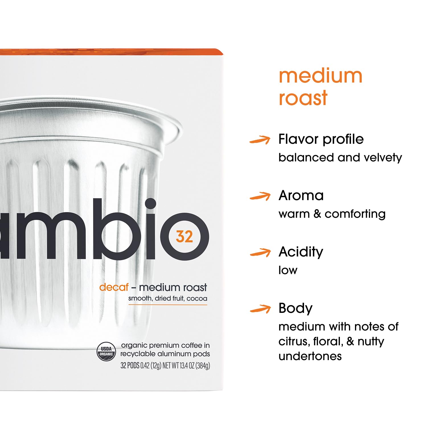 Cambio Roasters pod beside a hand for size comparison and convenient portioning