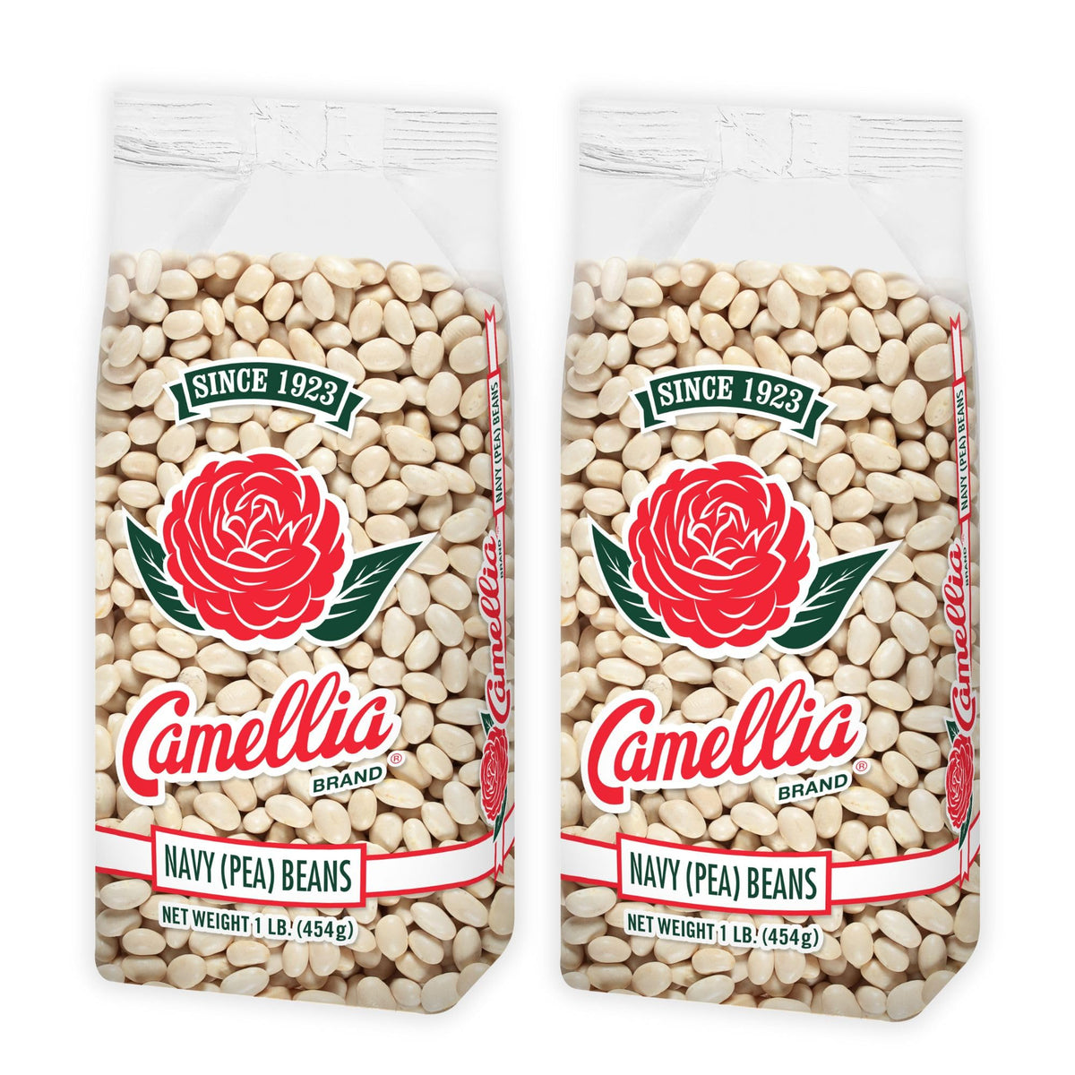 Camellia Brand front packaging displaying two-pack and product benefits