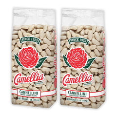 Camellia Brand front packaging showing two 1-pound bags and brand trust