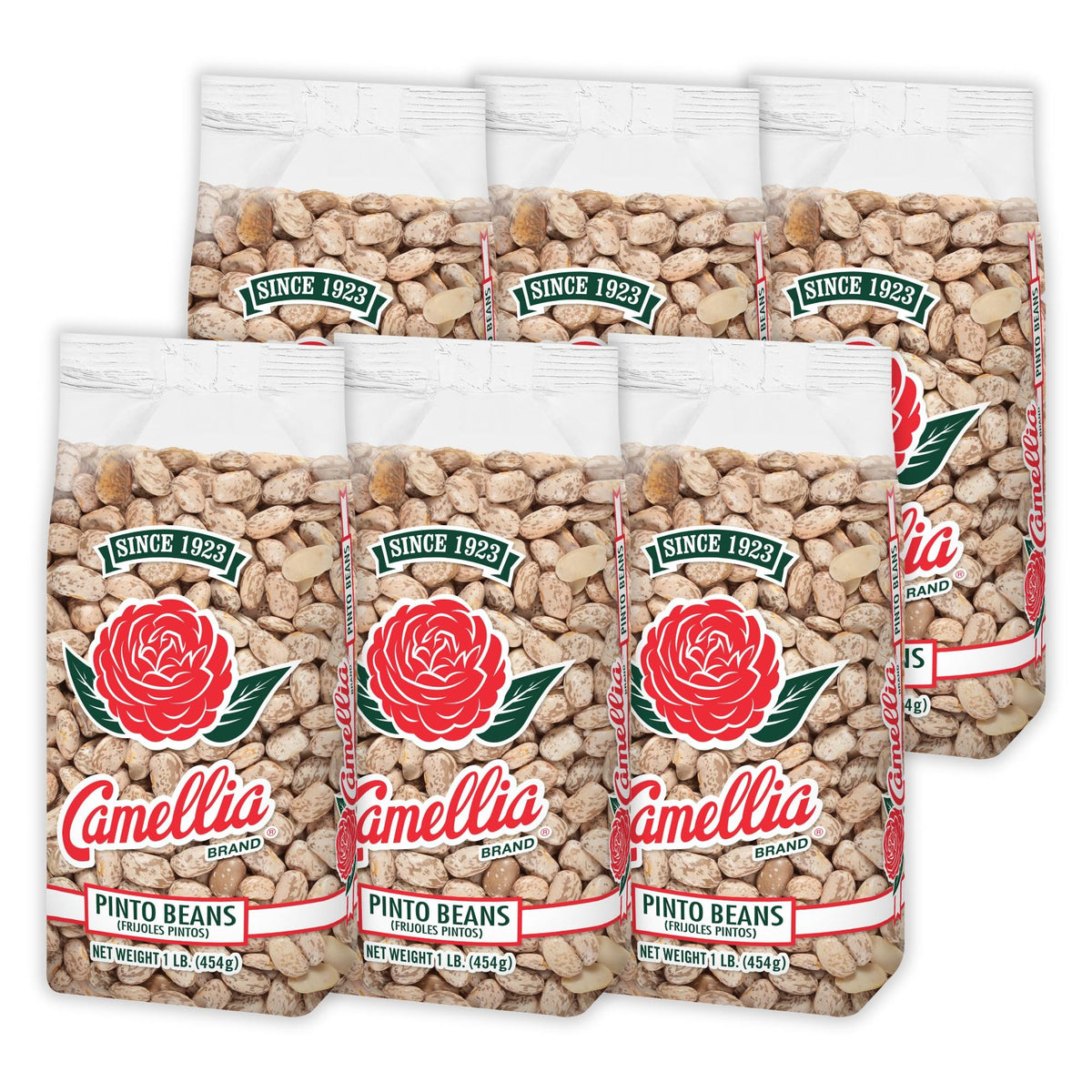 Camellia Brand front packaging showing one-pound bag and product name, reliable quality