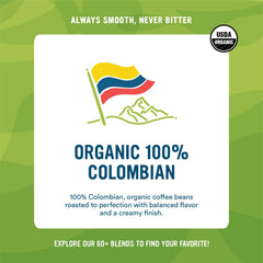 Cameron's Coffee beans in hand to show scale and generous 4 pound supply benefit