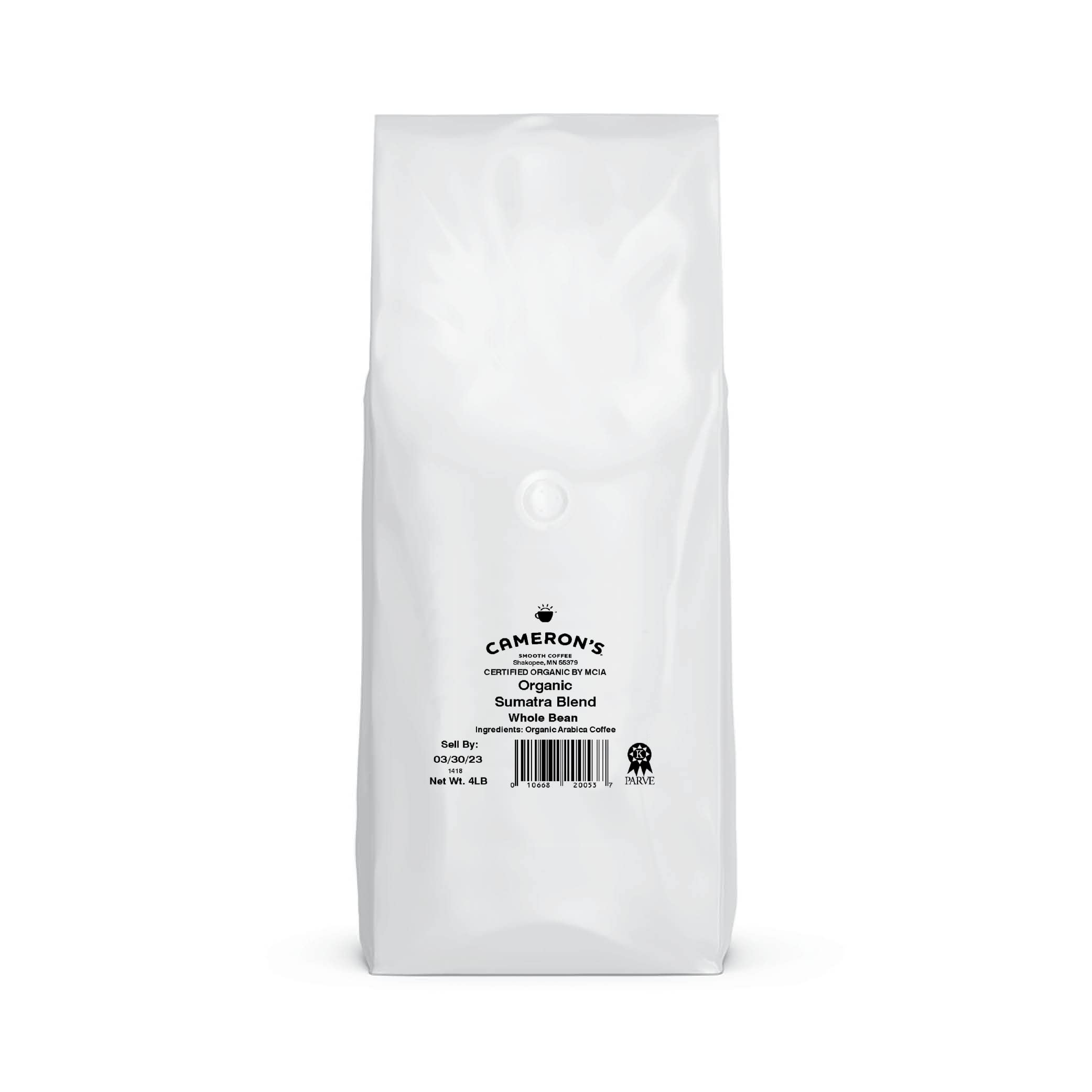 Cameron's Coffee beans close-up highlight roast texture and aroma preservation benefit
