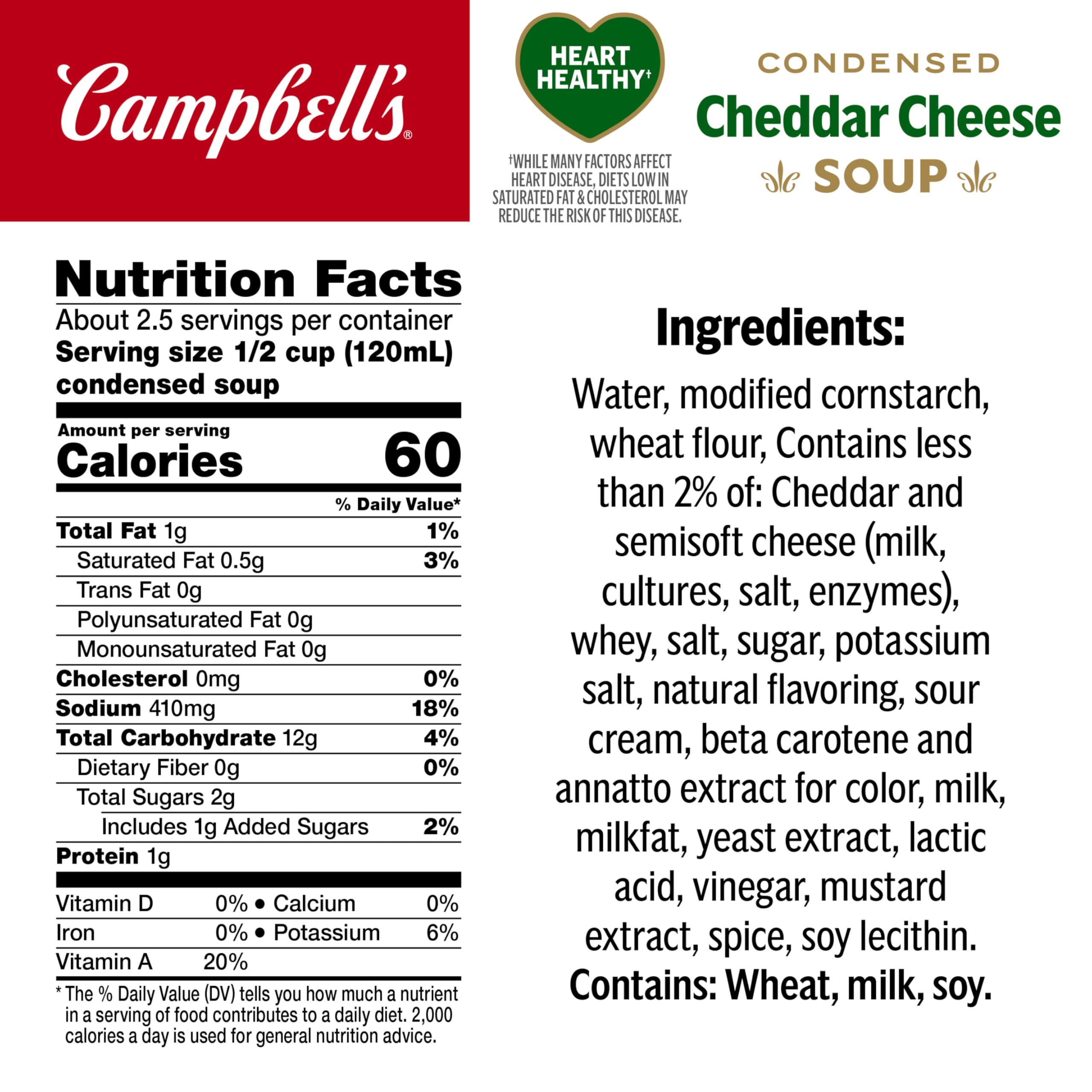 Campbell's can open and soup being poured for quick meal prep