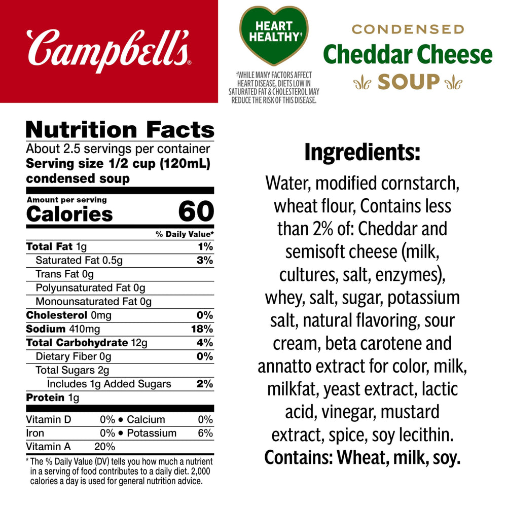 Campbell's can open and soup being poured for quick meal prep