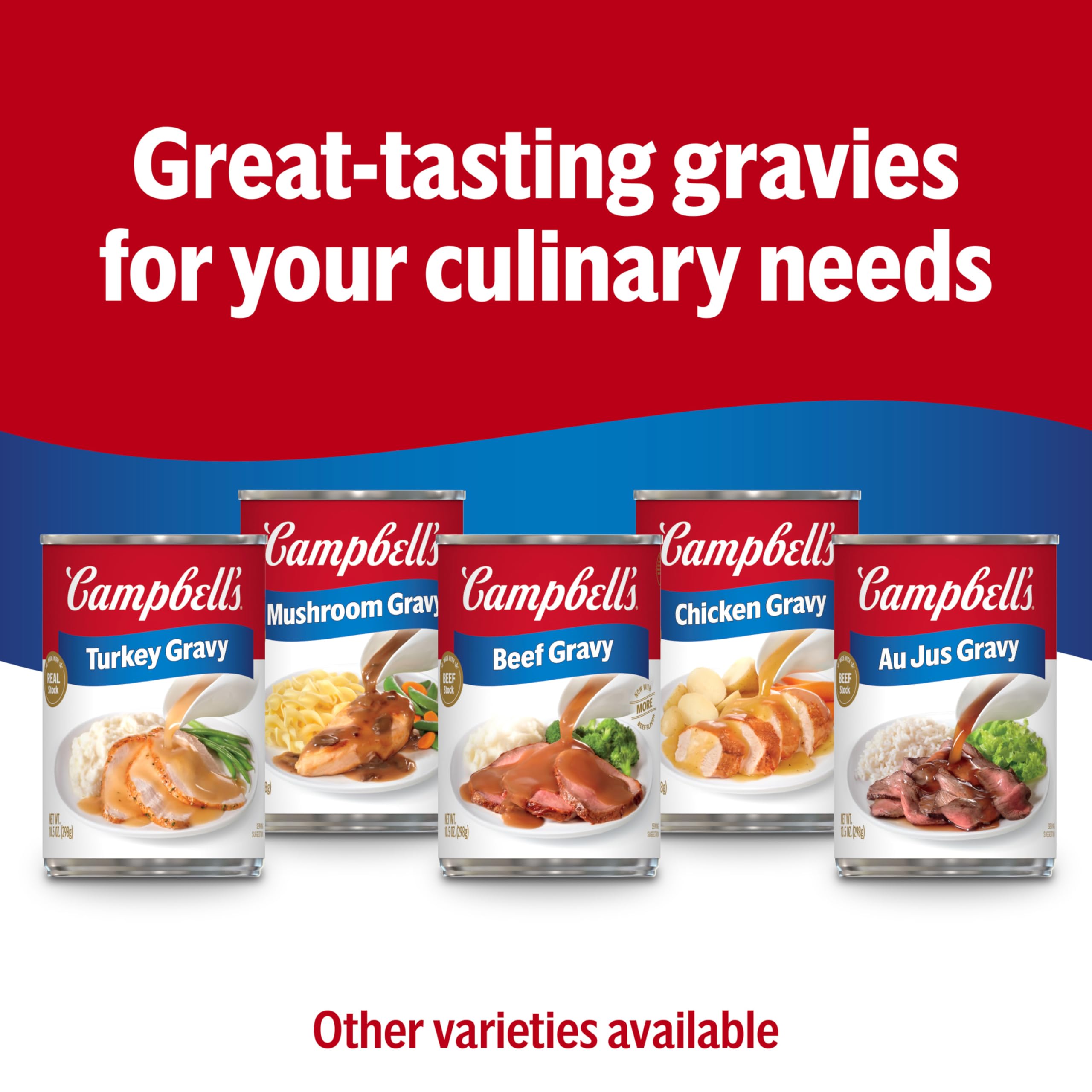 Campbell's chicken gravy on holiday table adds easy savory flavor to dishes
