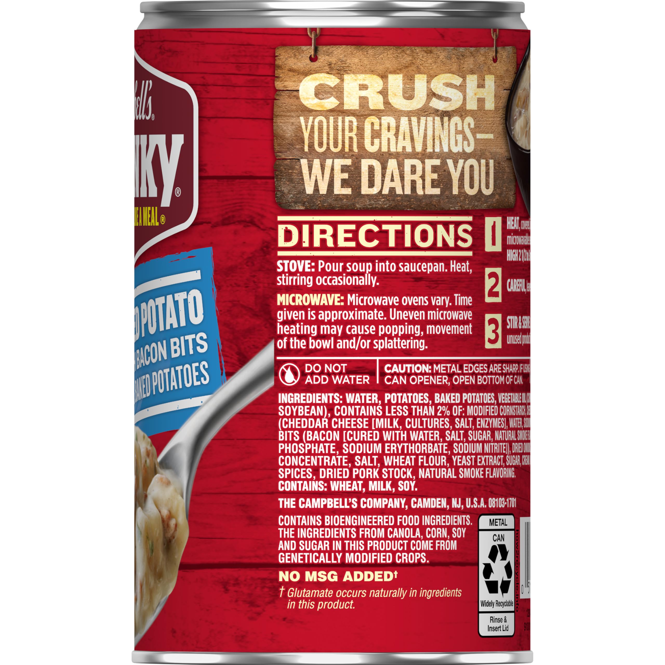 Campbell's Chunky served by a campfire demonstrating portable comfort food