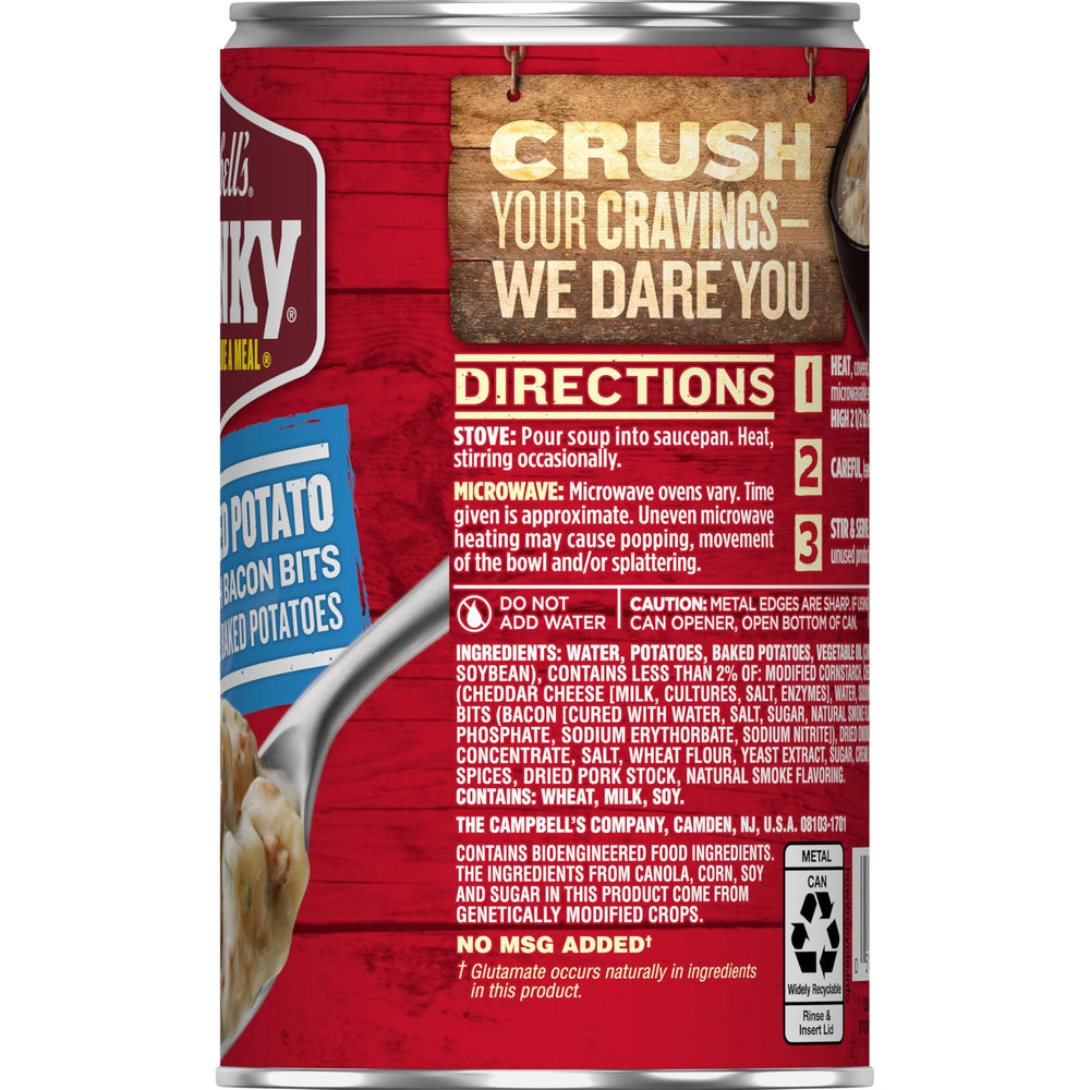 Campbell's Chunky served by a campfire demonstrating portable comfort food