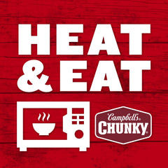 Campbell’s Chunky poured into bowl ready to eat offering a warm meal