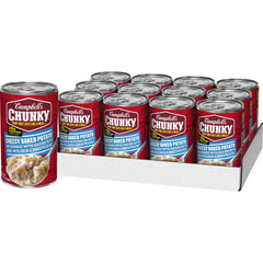 Campbell's Chunky front of can showing product branding and hearty appeal