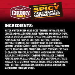 Detail of chicken and Andouille sausage pieces highlighting Campbell's flavor and satisfying protein