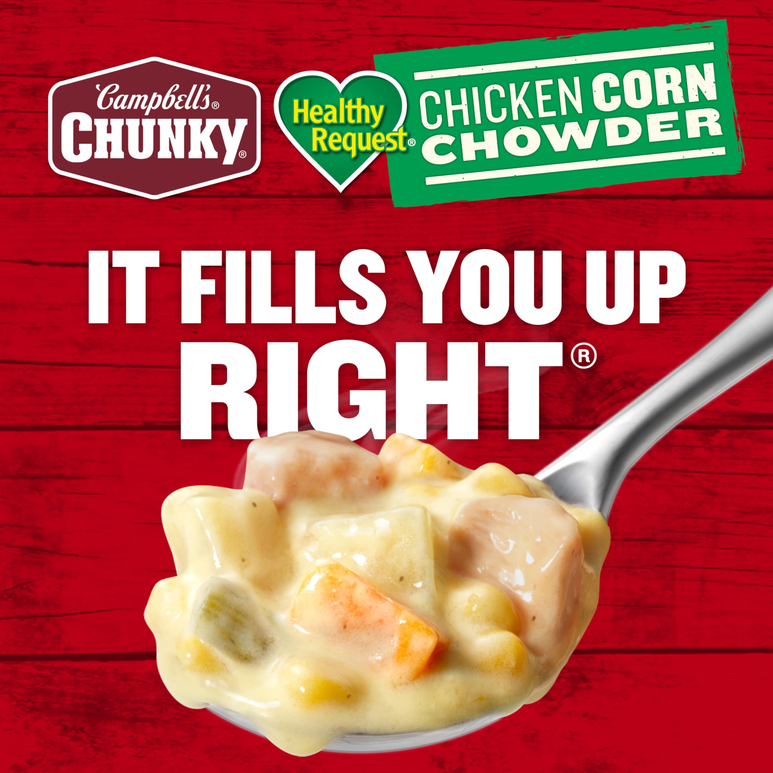 Campbell’s Chunky label and nutrition facts panel, clear ingredient transparency