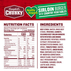 Campbell’s Chunky open can revealing hearty beef, potatoes and vegetables