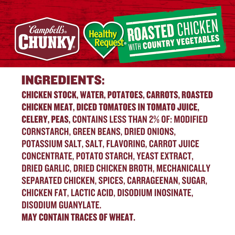 Campbell’s Chunky spoonful showing thick broth and chunky texture for filling meals