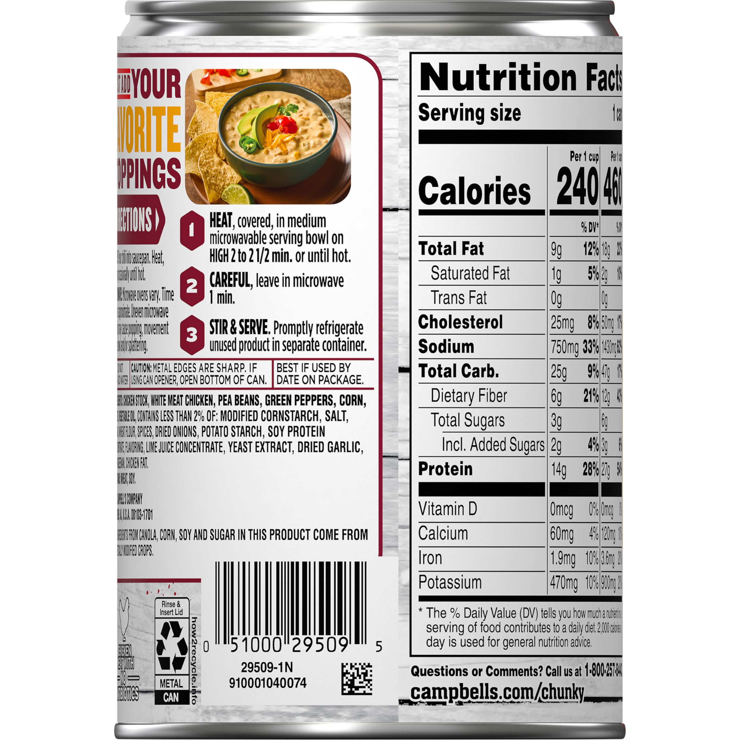 Campbell's raw ingredients arrangement illustrating quality components and flavor