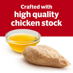Close-up of Campbell's condensed broth texture, highlighting rich consistency and mixing ease