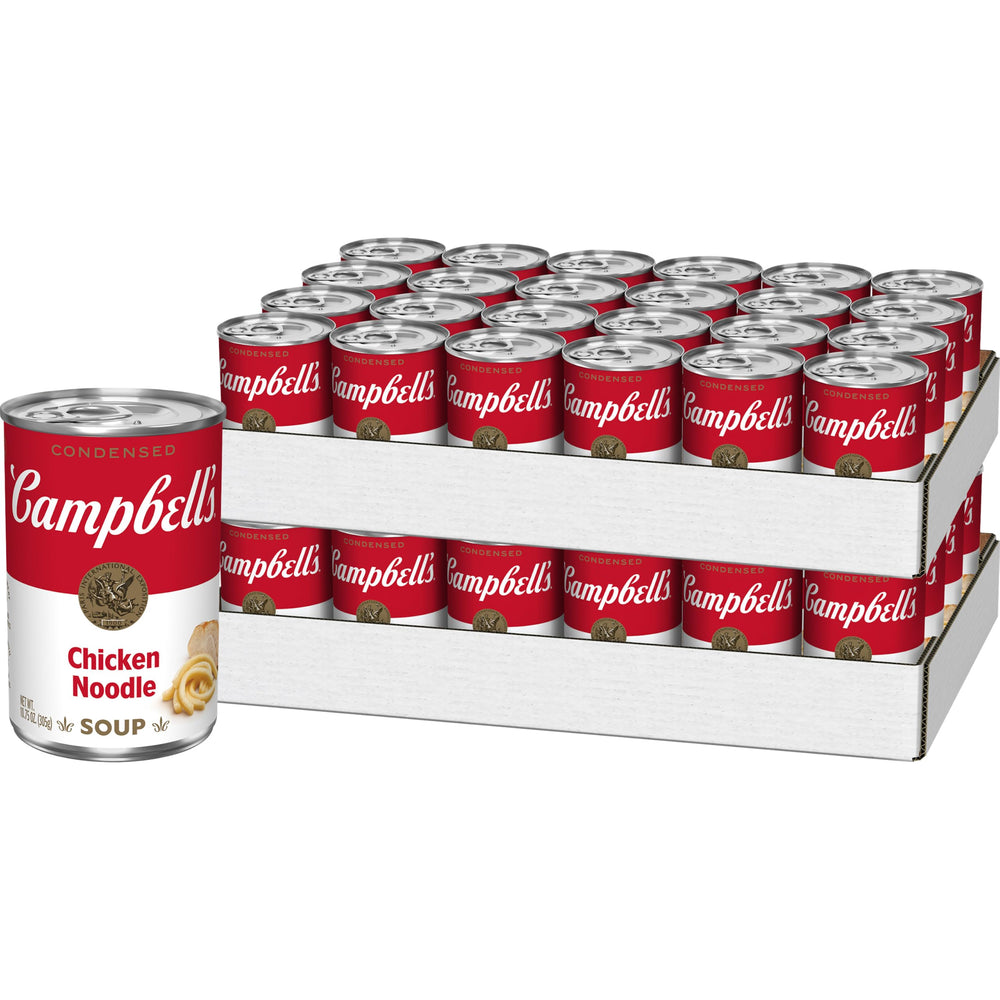 Campbell’s front can showing classic label and serving suggestion benefit quick recognition