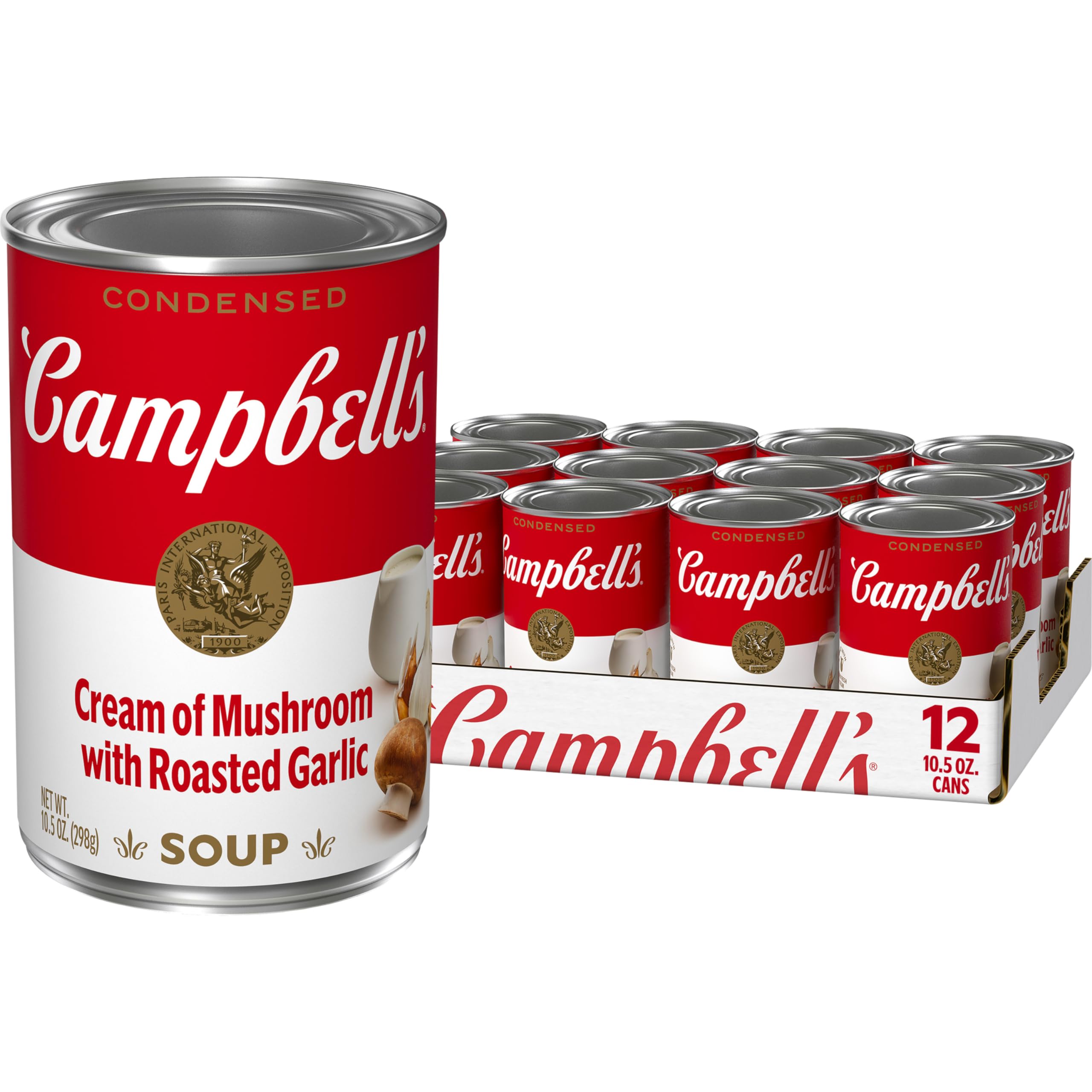 Campbell's front can view showing product and benefits