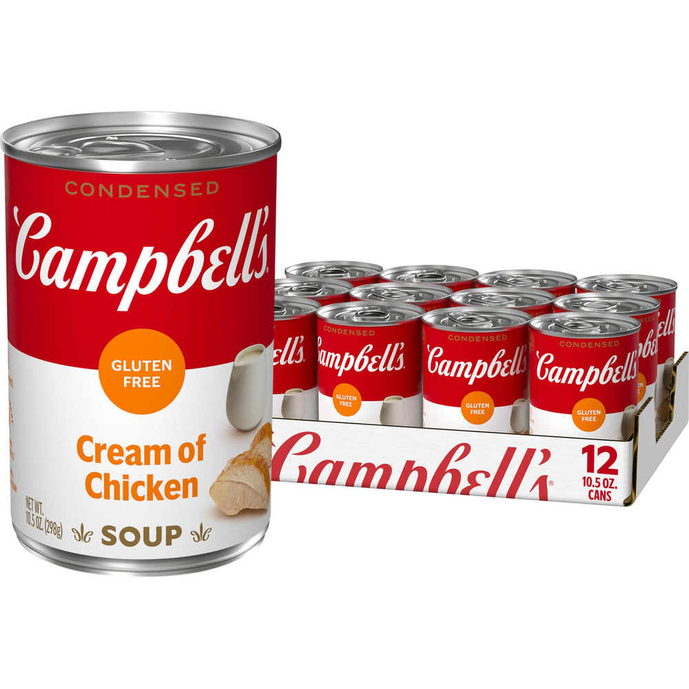 Campbell's front can view showing product and easy pantry storage benefit