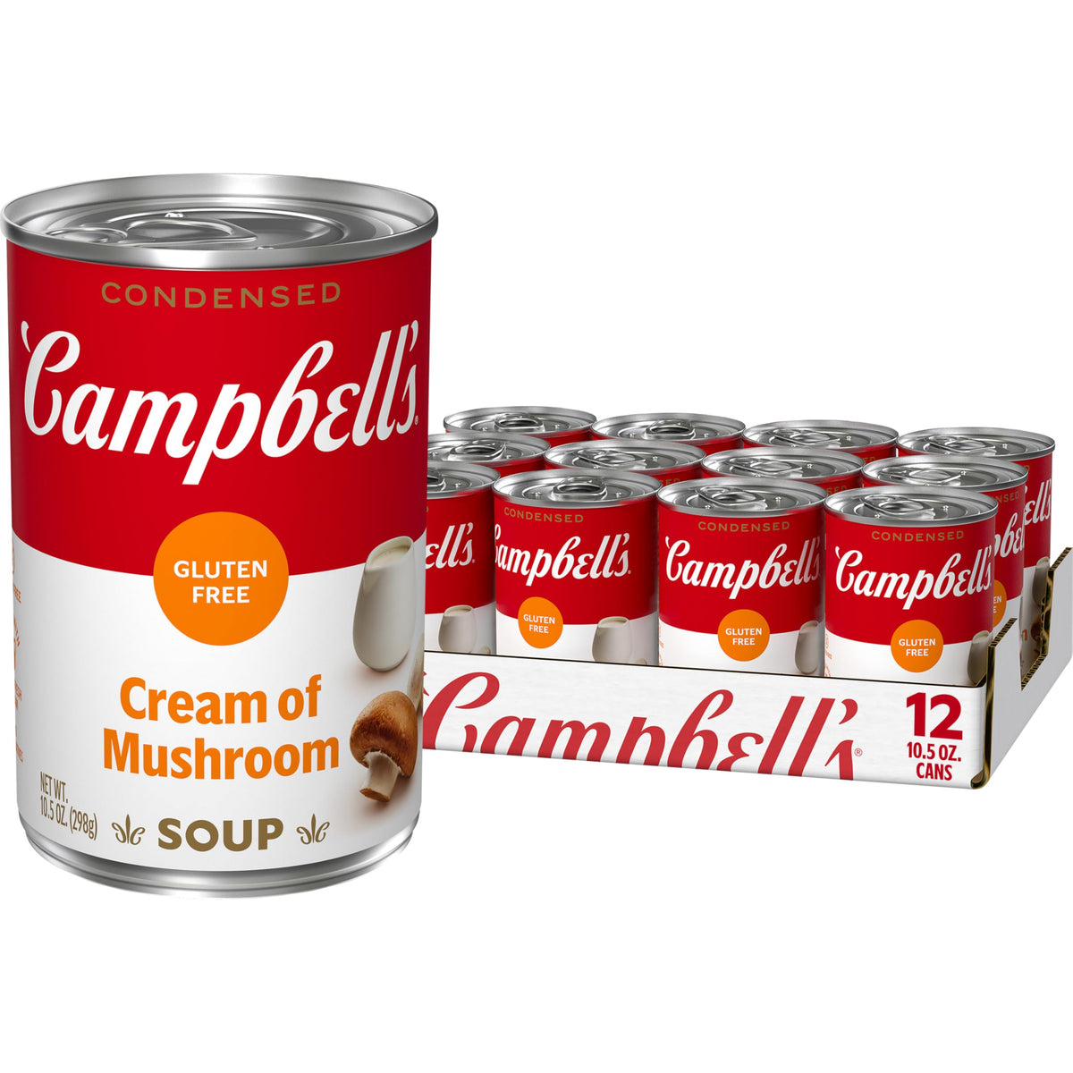 Campbell's front packaging showing 12-pack and product benefit taste convenience
