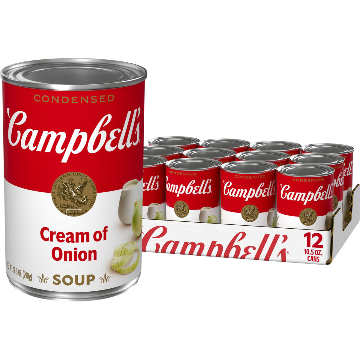 Campbell's front can showing product branding and size for easy identification