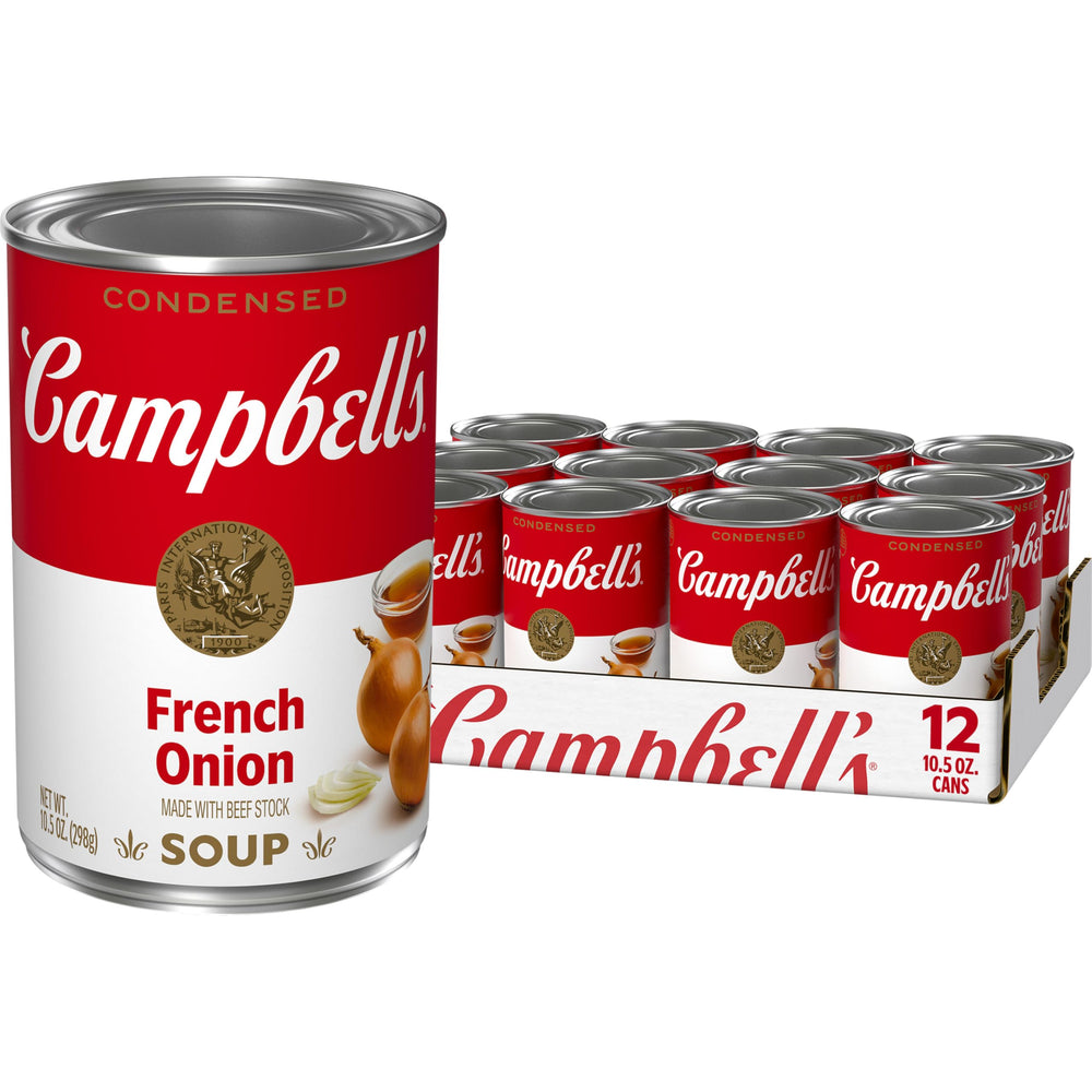 Campbell's front can view showing label and package benefit of rich flavor