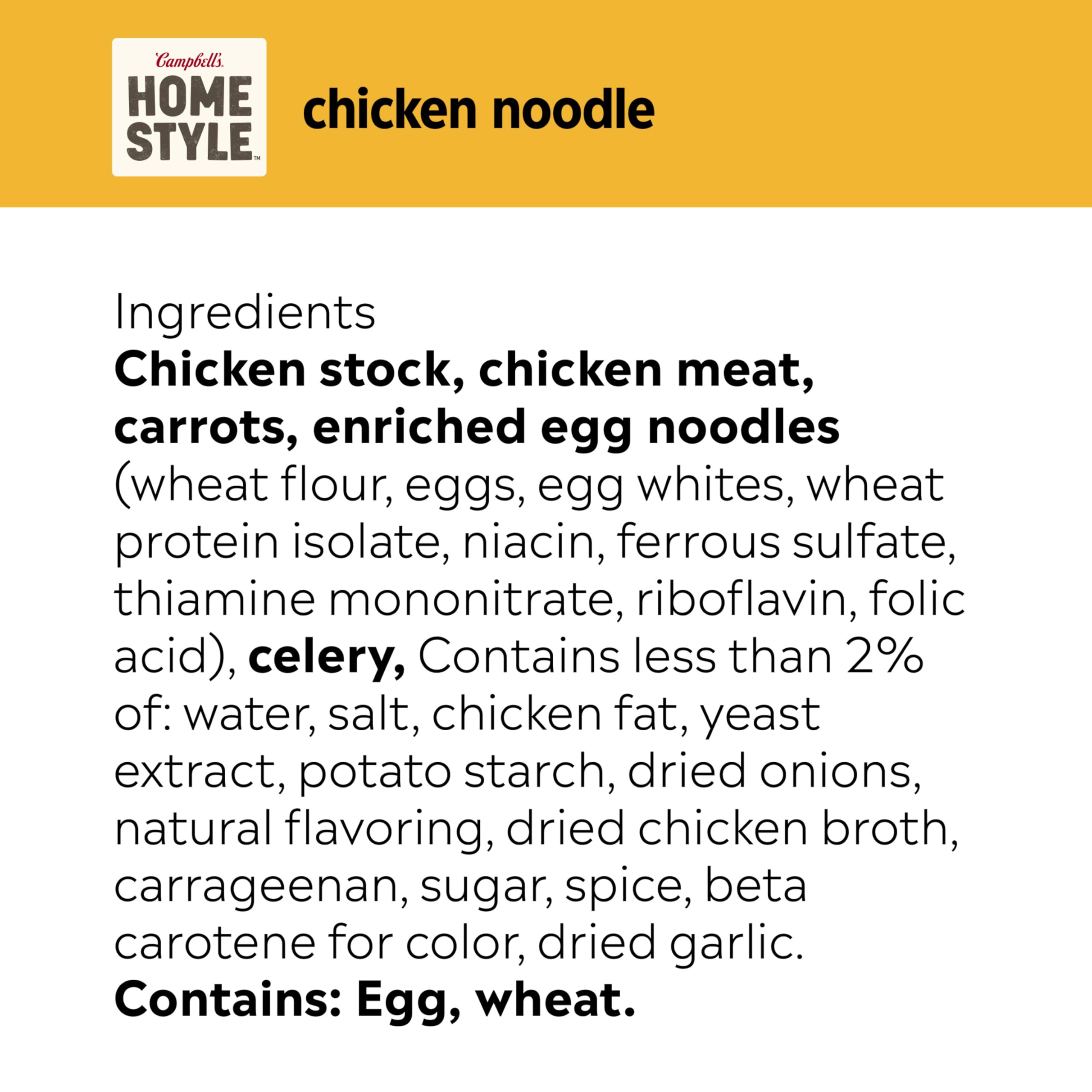 Campbell's Homestyle soup in bowl ready to eat, showing convenient serving