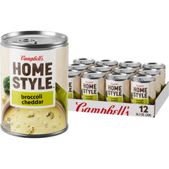 Campbell's Homestyle front can showing label and convenient 16.3 oz size benefit