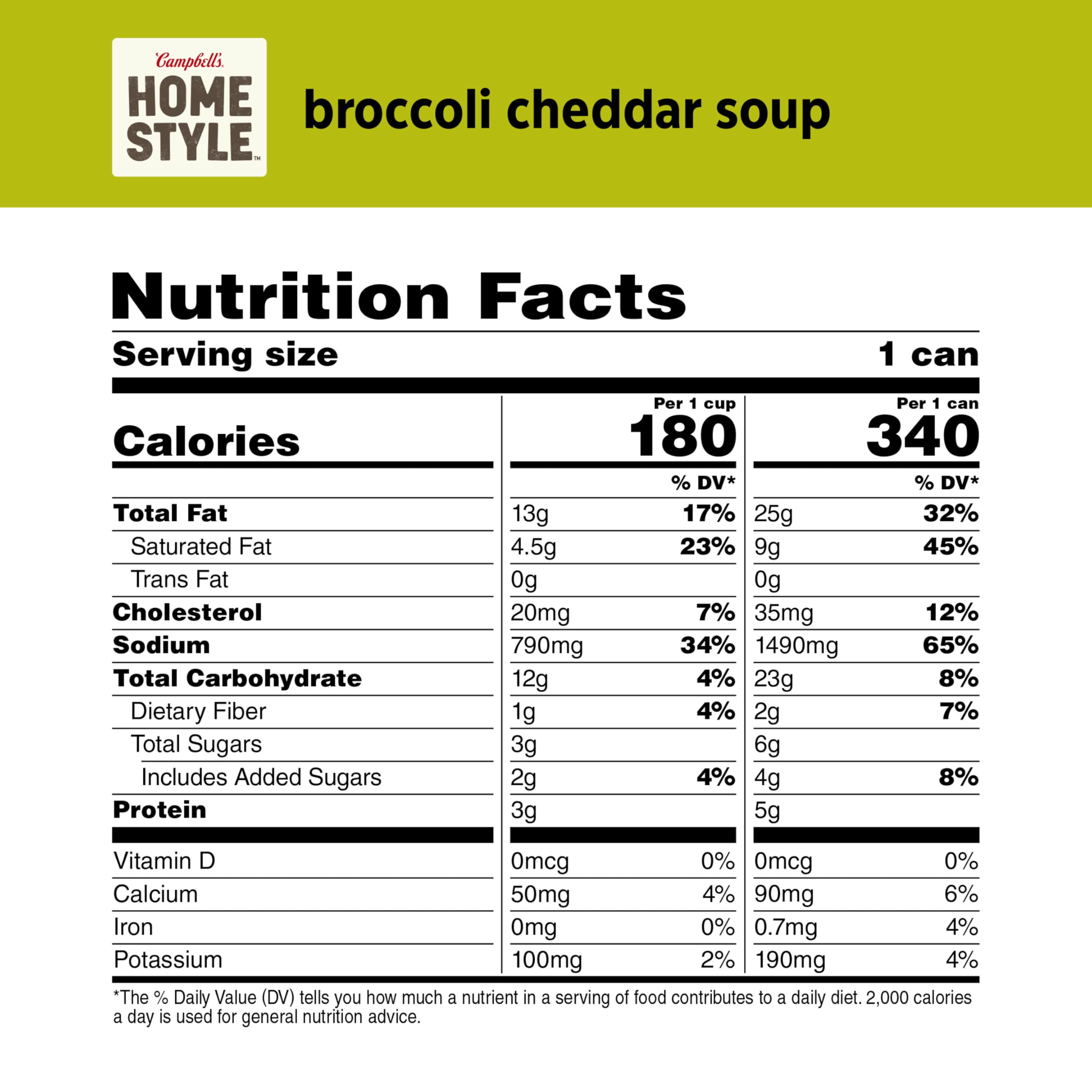 Campbell's Homestyle open can revealing soup contents for fast heating benefit